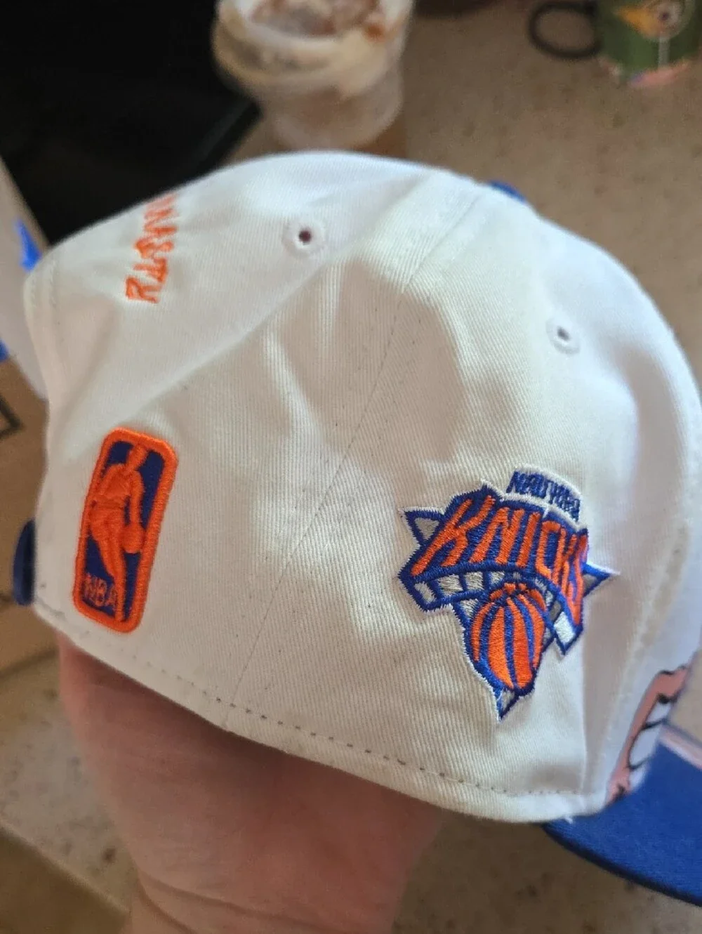 Linsanity Era New Era Kids White and Blue Jeremy Lin Knicks Cartoon Snapback Hat